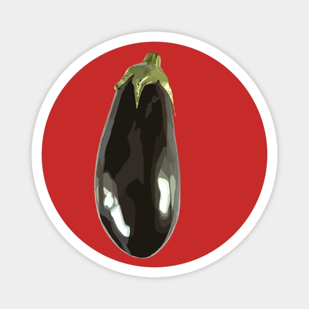 Eggplant Magnet by A_using_colors